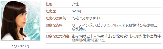 電話占いカリスの彩渚(あゆな)先生のプロフィール画像