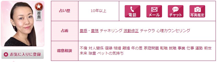 電話占いウラナのジェンマ先生のプロフィール画像