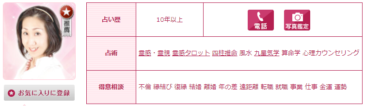 電話占いウラナの空(くう)先生の画像