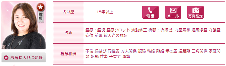 電話占いウラナのゆめの心々先生の画像